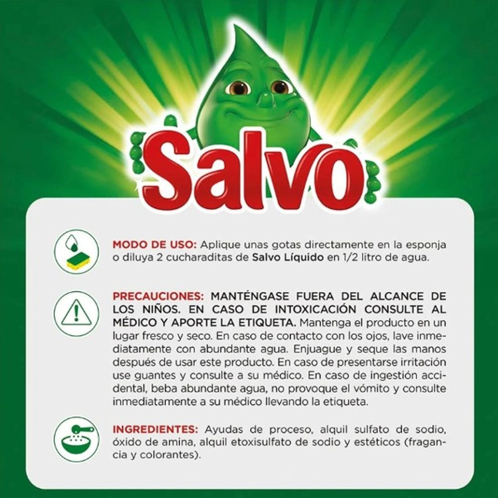 JABON LIQ. SALVO LIMON BOTELLA 900 ML